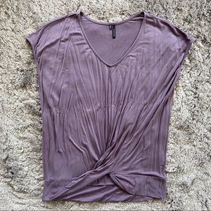 maurices casual criss cross twisted knot shirt